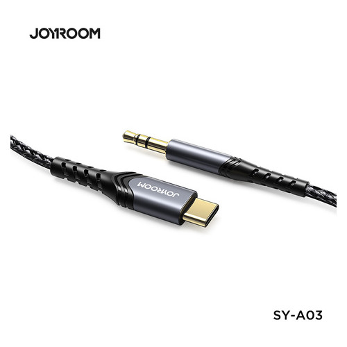 Кабель Joyroom SY-A03 Audio Type-C to 3.5 mm 1M Black (16716) фото №1