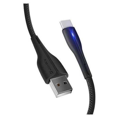 Кабель ColorWay USB -Type-C 1 м Black (CW-CBUC034-BK) фото №1
