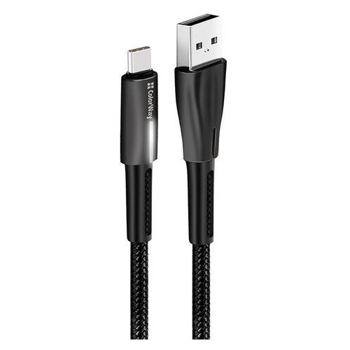 Кабель ColorWay USB - USB Type-C 1 м Black (CW-CBUC035-BK) фото №2