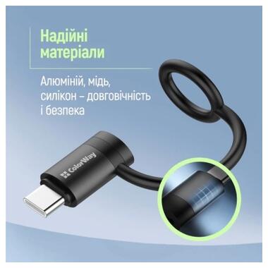 Переходник Lightning F to USB-C M black ColorWay (CW-AD-CL2) фото №12