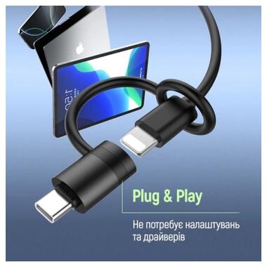 Переходник Lightning F to USB-C M black ColorWay (CW-AD-CL2) фото №9