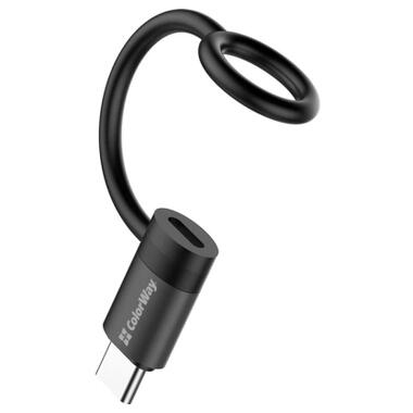 Переходник Lightning F to USB-C M black ColorWay (CW-AD-CL2) фото №2