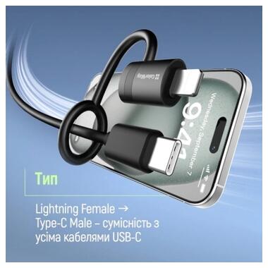 Переходник USB-C F to Lightning M black ColorWay (CW-AD-LC) фото №7