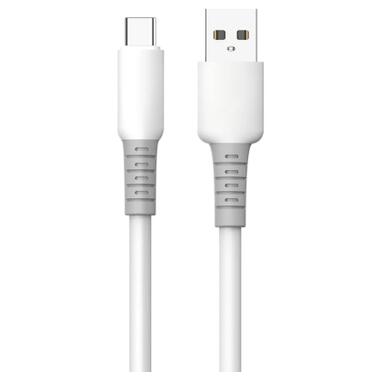 Дата кабель USB 2.0 AM to USB-C 1.0m 3A liquid silicone white ColorWay (CW-CBUC093-WT) фото №1