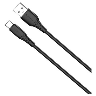 Дата кабель USB 2.0 AM to USB-C 2.0m 3A textured PVC black ColorWay (CW-CBUC095-BK) фото №2