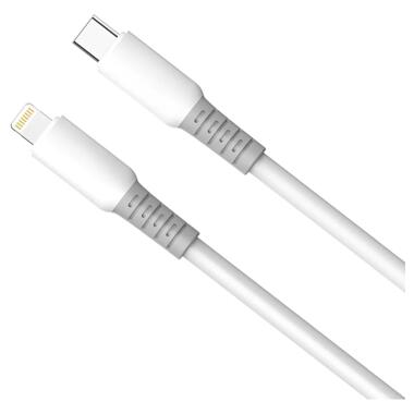 Дата кабель USB-C to Lightning 1.0m PD30W liquid silicone white ColorWay (CW-CBPDCL093-WT) фото №2