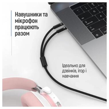 Переходник ColorWay 3.5мм AF to 2*3.5мм AM, 1m (CW-AD-J2MJ) фото №8