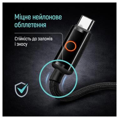 Дата кабель USB-C to USB-C 1.0m 3A PD60W black ColorWay (CW-CBPDCC103-BK) фото №8