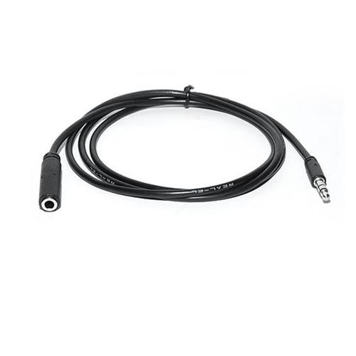 Аудіо-кабель Real-El Audio Pro mini-jack 3.5мм(M)-mini-jack 3.5мм(F) 1м Чорний (EL123500041) фото №1