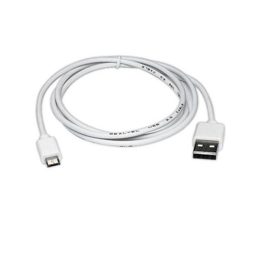 Кабель Real-El Pro USB2.0 AM-micro USB type B 1.0M Білий фото №1