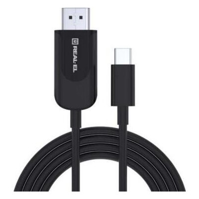 Кабель даних Real-El USB 2.0 AM to Type-C 1.0m Premium Rainbow (EL123500050) фото №1