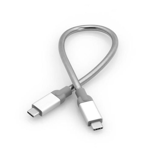 Кабель Verbatim USB Type-C-USB Type-C, 0.3м Silver (48867) фото №4