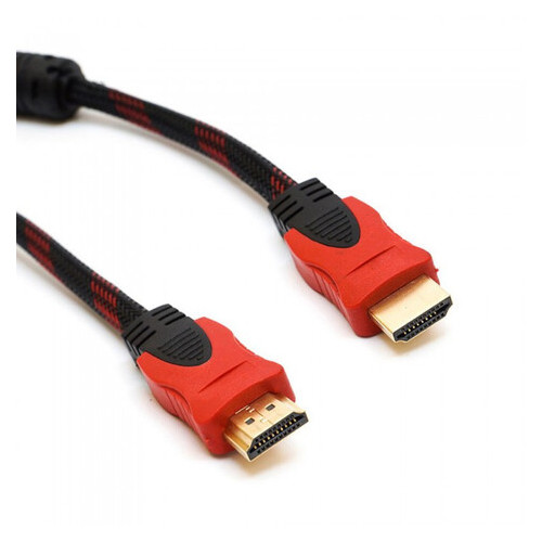 Кабель UKC HDMI - HDMI 20 м, Чорний/Червоний фото №2