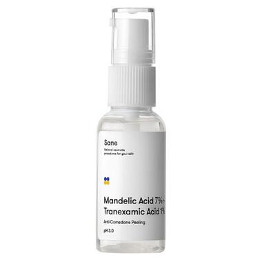 Пілінг для обличчя Sane Mandelic Acid 7% + Tranexamic Acid 1% З мигдальною кислотою 30 мл (4820266830434) фото №1