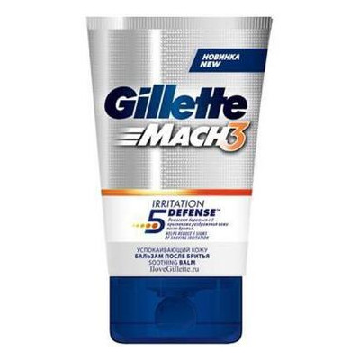 Бальзам после бритья Gillette Mach 3 Soothing Успокаивающий кожу 100 мл (7702018304950) фото №1