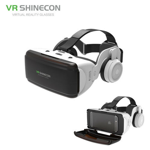 3D очки виртуальной реальности Shinecon VR SC-G06E white (12668) фото №1