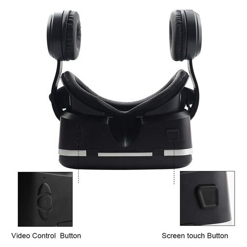 Гарнітура віртуальної реальності Shinecon SC-G04E з навушниками Чорний фото №7