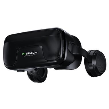 Окуляри віртуальної реальності для смартфонів Shinecon SC-G04DEA із навушниками (Чорний) фото №2