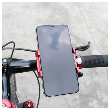 Металеве кріплення для телефону велокріплення Aubtec червоне фото №4