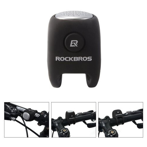 Електронний велосипедний дзвінок RockBros BuzZzze Чорний (6060101) фото №5
