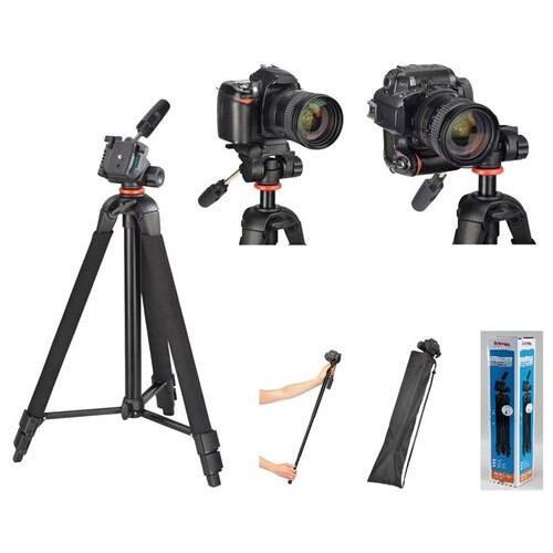 Штатив для фотокамер Hama Profil Duo 3D 53 -150 cm Black (00004481) фото №1