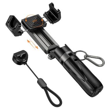 Селфи-монопод HOCO K27 Magic portable mini live broadcast stand Black (6942007654067) фото №3