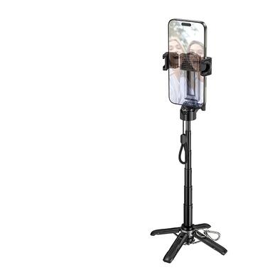 Селфи-монопод HOCO K27 Magic portable mini live broadcast stand Black (6942007654067) фото №5