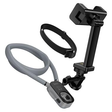 Крепление на шею HOCO K30 Campo neck-hanging holder Black Gray (6942007664639) фото №6