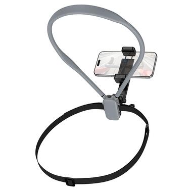 Крепление на шею HOCO K30 Campo neck-hanging holder Black Gray (6942007664639) фото №5