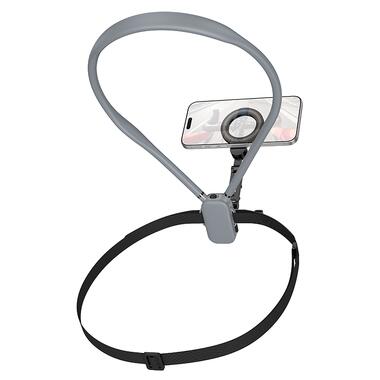 Крепление на шею HOCO K31 Campo magnetic neck-hanging holder Black Gray (6942007664646) фото №5
