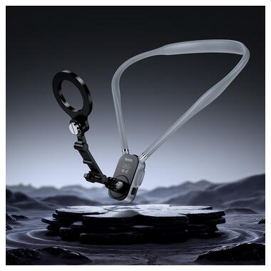 Крепление на шею HOCO K31 Campo magnetic neck-hanging holder Black Gray (6942007664646) фото №9