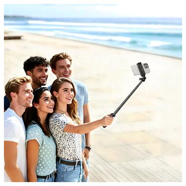 Штатив HOCO K101 Prestigio multifunctional tripod Black (6942007673952) фото №9
