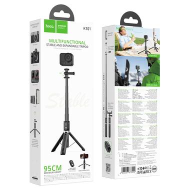 Штатив HOCO K101 Prestigio multifunctional tripod Black (6942007673952) фото №2