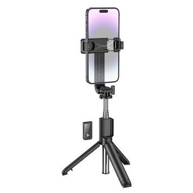 Селфи-монопод BOROFONE BY11 Happy live broadcast holder Black (6941991104329) фото №3