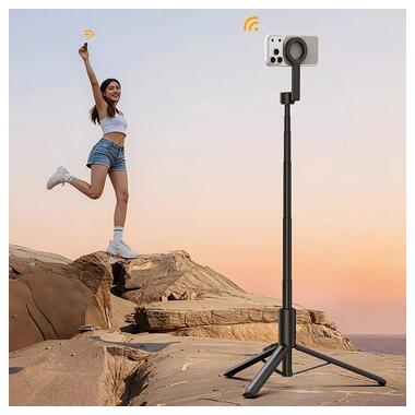 Селфи-трипод Ulanzi SK27 Tripod Tripod Selfie Stick(Magnetic Version) Black (S016) фото №7