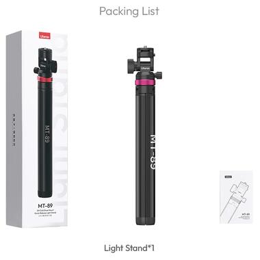 Штатив Ulanzi MT-89 Quick-Release Light Stand with Cold Shoe Mount (39-208cm) (T082 MT-89) (T082) фото №8