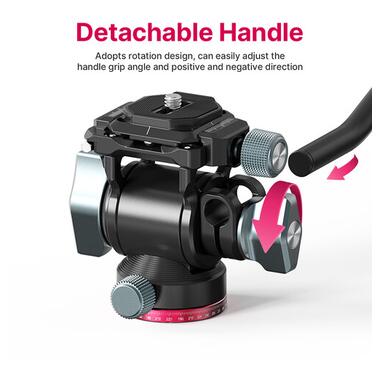 Штативная голова Ulanzi U-190 Hydraulic Head Mini (2895) фото №11