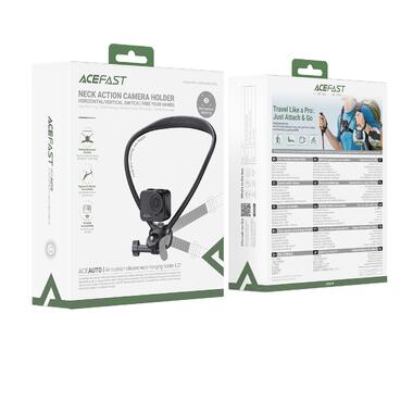 Крепление на шею ACEFAST E37 Air cushion silicone neck-hanging holder Black (6974316285977) фото №2