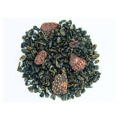 Зелений чай TeaHouse Суниця з вершками 250г (№412) фото №1