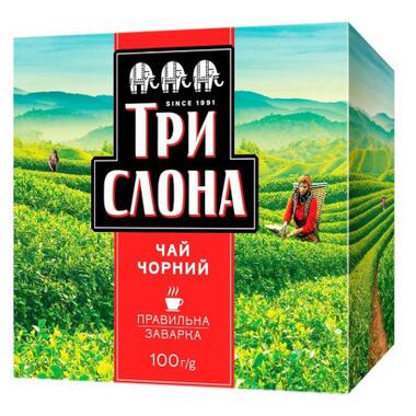 Чай Три Слона Чорний 100 г (ts.76920) фото №1