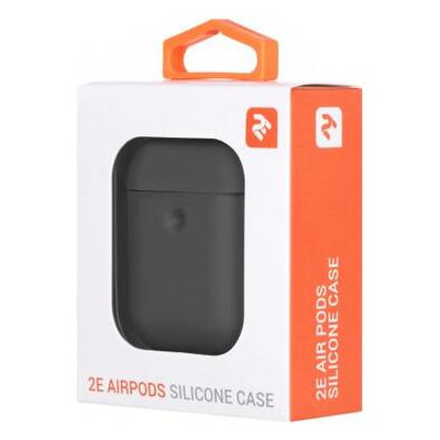 Чохол 2E для Apple AirPods Pure Color Silicone 3.0 мм Carbon Gray (2E-AIR-PODS-IBPCS-3-CGR) фото №3