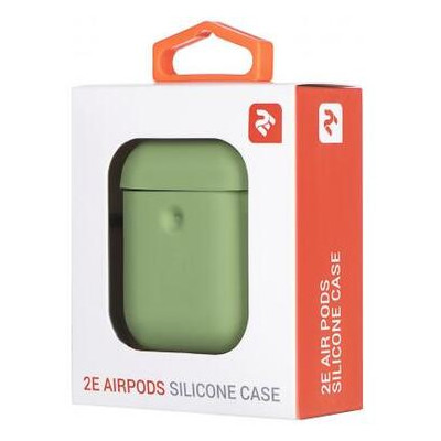 Чохол 2E для Apple AirPods Pure Color Silicone 3.0 мм Light green (2E-AIR-PODS-IBPCS-3-LGR) фото №3