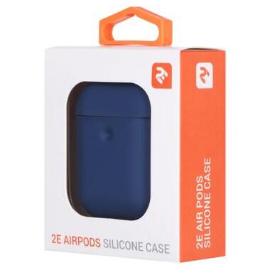 Чохол 2E для Apple AirPods Pure Color Silicone 3.0 мм Navy (2E-AIR-PODS-IBPCS-3-NV) фото №3