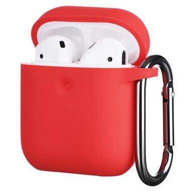 Чохол 2E для Apple AirPods Pure Color Silicone 3.0 мм Red (2E-AIR-PODS-IBPCS-3-RD) фото №2