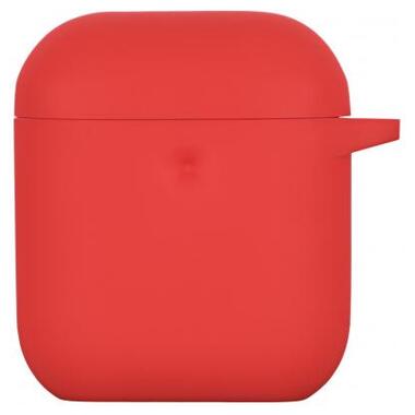 Чохол 2E для Apple AirPods Pure Color Silicone 3.0 мм Red (2E-AIR-PODS-IBPCS-3-RD) фото №1