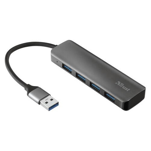 Хаб USB Trust Halyx 4-Port USB-A 3.2 ALUMINIUM фото №7