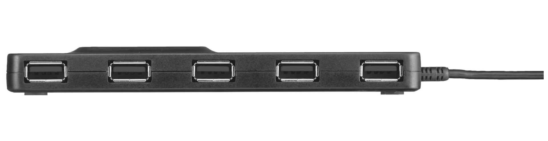 Хаб USB Trust Oila 7 Port USB 2.0 Hub - чорний фото №2