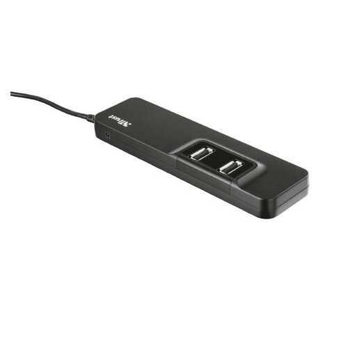 Хаб USB Trust Oila 7 Port USB 2.0 Hub - чорний фото №1