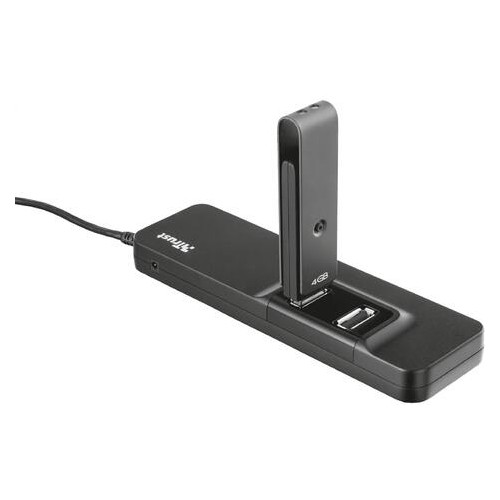 Хаб USB Trust Oila 7 Port USB 2.0 Hub - чорний фото №5
