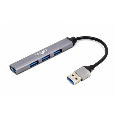 Концентратор USB Frime (1х3.0&3x2.0) Silver (FH-20050) фото №1